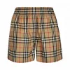 博百利/Burberry Vintage 格纹弹力棉质短裤 (典藏米色) - 女士  80264091
