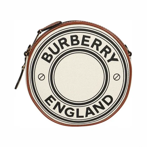 博百利/Burberry Louise – 徽标图案帆布拼皮革路易丝包 (自然色) - 女士  80276021