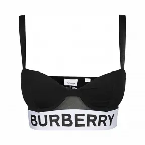博百利/Burberry 女士 LOGO TAPE泳衣黑色 80277301