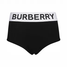 博百利/Burberry 女士 LOGO TAPE泳衣黑色 80277311