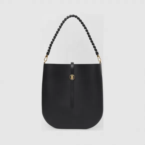 博百利/Burberry Anne - 皮革艾尼手袋 (黑色) - 女士  80280071