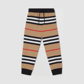 博百利/Burberry 儿童 标志性条纹棉质慢跑裤  80296611