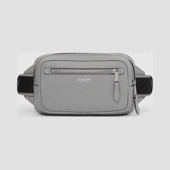博百利/Burberry 男士 粒纹皮革腰包  80299461