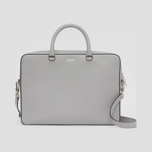 博百利/Burberry 男士 粒纹皮革公文包  80300821