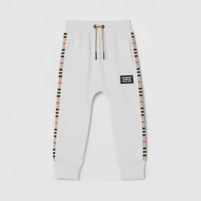 博百利/Burberry 儿童 标志性条纹裁片棉质慢跑裤  80316351