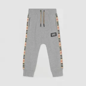 博百利/Burberry 儿童 标志性条纹裁片棉质慢跑裤  80316591