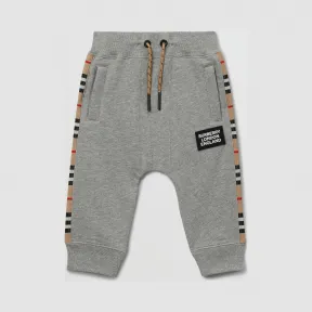 博百利/Burberry 儿童 标志性条纹裁片棉质慢跑裤  80319751