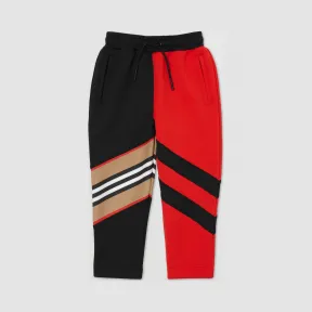 博百利/Burberry 儿童 标志性条纹装饰弹力平织慢跑裤  80330111