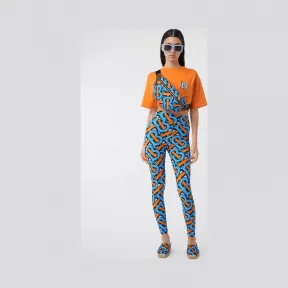 博百利/Burberry 女士 专属标识印花弹力尼龙紧身裤  80331821