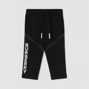 博百利/Burberry 儿童 徽标印花棉质慢跑裤  80349101