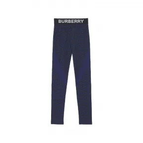 博百利/Burberry 蓝色 周身 TB 印花 LOGO 绑腿打底裤 80476571