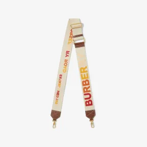 博百利/Burberry Horseferry 装饰网纹包款背带 (彩虹色) - 女士 80704021