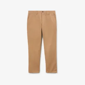 博百利/Burberry 马术骑士徽标刺绣棉质工装裤 (驼色) - 男士 80706091