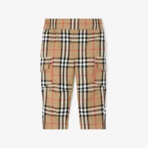 博百利/Burberry 格纹棉质工装裤 80727821