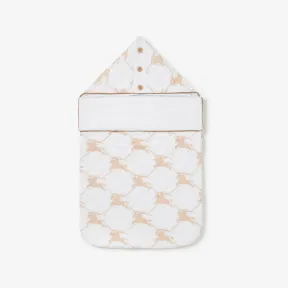 博百利/Burberry 马术骑士徽标弹力棉质婴儿睡袋 (浅饼干色) - 儿童 80728061