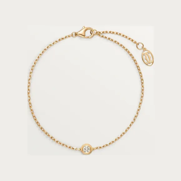 卡地亚/Cartier B6062917 - Cartier d'Amour手链 镶嵌圆形明亮式切割钻石 中号款 18K黄金 - 黄金 钻石