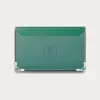 卡地亚/Cartier L3002021 单层卡片夹 Must de Cartier系列 绿色 小牛皮 砂金石色小牛皮 镀钯饰面 