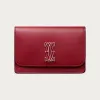 卡地亚/Cartier L3002032 翻盖多卡片夹 C de Cartier系列 红色 小牛皮 樱桃红色小牛皮 镀金和樱桃红色珐琅饰面 