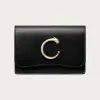 卡地亚/Cartier L3002041 Panthère de Cartier猎豹系列小皮具 卡片夹 黑色 黑色小牛皮 镀金饰面 