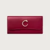 卡地亚/Cartier L3002044 - Panthère C de Cartier系列翻盖通用型皮夹 樱桃红色 小牛皮 - 樱桃红色小牛皮 镀金饰面