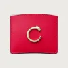 卡地亚/Cartier L3002057 Panthère de Cartier猎豹系列小皮具 卡片夹 深红色 罂粟色小牛皮 镀金饰面 