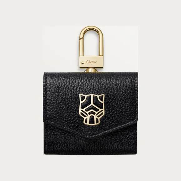 卡地亚/Cartier AirPod Pro 皮套 Panthère de Cartier卡地亚猎豹系列 黑色 小牛皮 - 黑色小牛皮 Panthère de Cartier卡地亚猎豹系列  CRL3002210