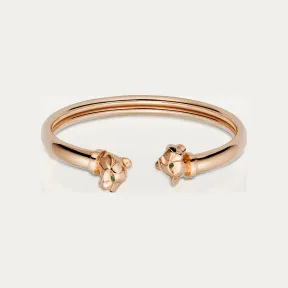 卡地亚/Cartier N6711617 Panthère de Cartier手镯 18K玫瑰金 玫瑰金 沙弗莱石榴石 缟玛瑙 