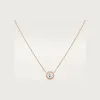 卡地亚/Cartier N7424276 - Cartier Destinée吊坠项链 镶嵌圆形明亮式切割钻石 铺镶钻石  18K玫瑰金 - 玫瑰金 钻石
