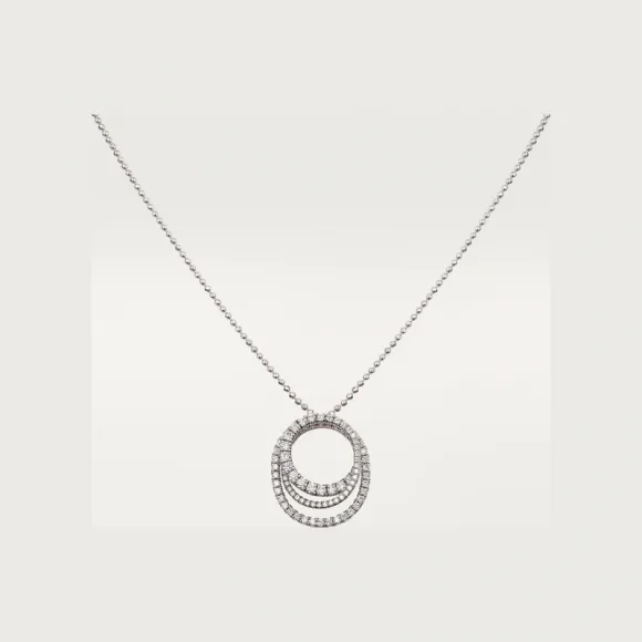 卡地亚/Cartier N7424287 - Etincelle de Cartier吊坠项链 铺镶钻石  18K白金 - 白金 钻石