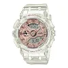 卡西欧/Casio G-SHOCK 透明表款 玫瑰金表盘设计 防水防震运动女表GMA-S110SR/S120SR