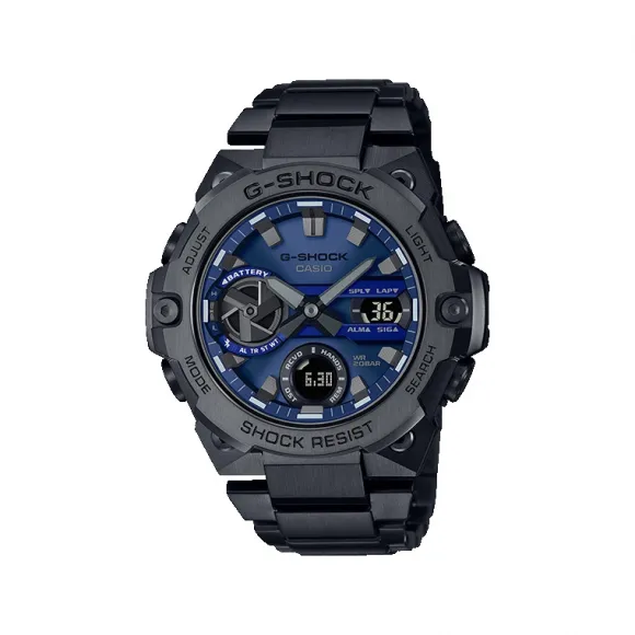 卡西欧/Casio G-SHOCK 【王鹤棣同款】G-STEEL轻薄系列 防震防水蓝牙太阳能运动男表GST-B400