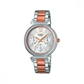 卡西欧/Casio ANALOGUE系列 钢 + PVD 32 MM x 32 MM 石英机芯 女表 LTP-E410RG-7