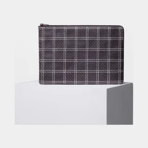 思琳/Celine  Solo酒红色光滑小羊皮饰白色缝线格纹手包 106973ADW.28BD