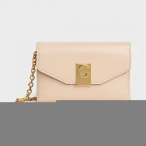 思琳/Celine 女士 C系列 iPhone X和iPhone XS亮泽光滑小牛皮手机包 10C543BLJ.03ND