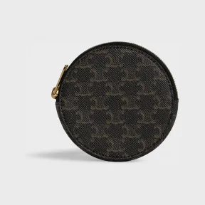 思琳/Celine 女士 凯旋帆布零钱袋 10D222BQ3.38NO