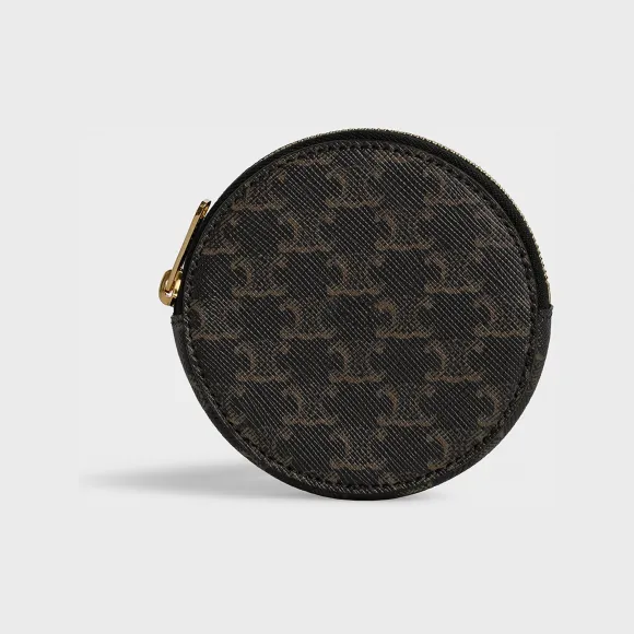 思琳/Celine 女士 凯旋帆布零钱袋 10D222BQ3.38NO