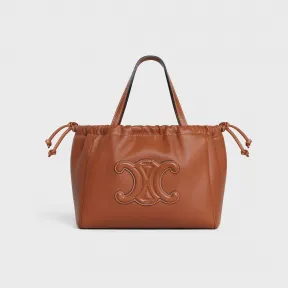 思琳/Celine CABAS CUIR TRIOMPHE小号光滑牛皮革抽绳包 111013DU3.07LG