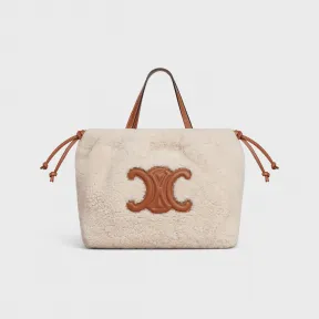 思琳/Celine 女士 CABAS TRIOMPHE小号羊毛革和牛皮革抽绳包 111013ESD.02NT