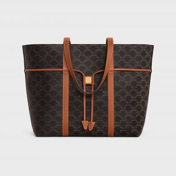 思琳/Celine CABAS标志印花牛皮革抽绳包 113722BZJ.04LU