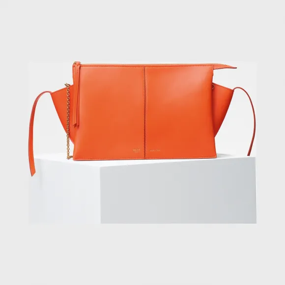 思琳/Celine  Tri-Fold柔软天然小牛皮链条手包 180513AHL.20BG