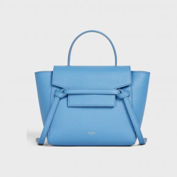 思琳/Celine 女士 珠地小牛皮袖珍型Belt手袋 - Azure 189003ZVA.07ZA