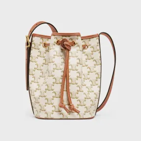 思琳/Celine 小号标志印花抽绳包 191142BZJ.04LU