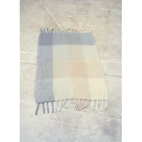 思琳/Celine  羊毛马海毛混纺格纹毛毯 24P41387B.02GC