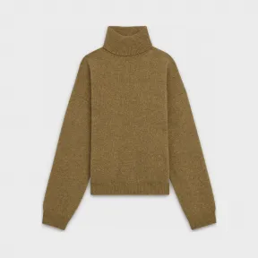 思琳/Celine 女士 双面羊毛羊绒混纺翻领套头衫 2A534980E.03SD