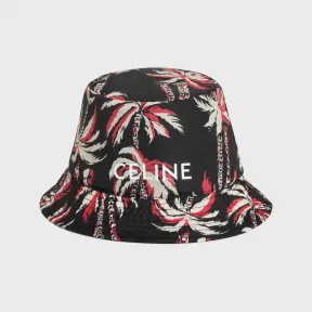 思琳/Celine 男士 棕榈树图案锦纶渔夫帽 2AU5B735T.96NG.L