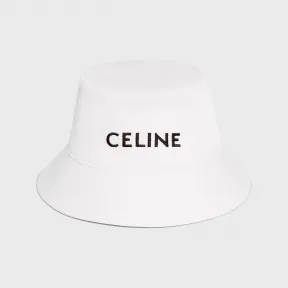 思琳/Celine 男士 刺绣棉质华达呢渔夫帽 2AUO4968P.01OW.L