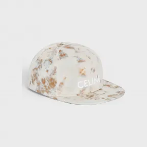 思琳/Celine 男士 紮染CELINE丝绒後扣鸭舌帽 - Glacier 2AUU1407Q.08GL