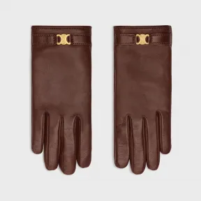 思琳/Celine TRIOMPHE PLONGÉ羊皮革手套 2AZ00685P.19BR