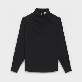 思琳/Celine 女士 醋酯绉绸褶裥领短衫 2B112008D.38NO