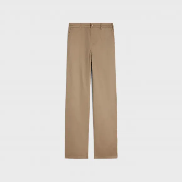 思琳/Celine 丝光斜纹棉质直筒裤 2N886383U.07IA